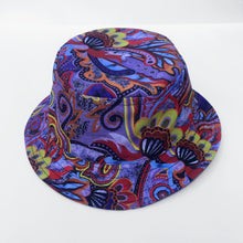 Load image into Gallery viewer, REVERSIBLE OPULENT PAILEY ELEPHANT BUCKET HAT
